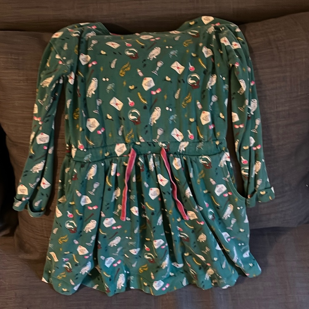 Mini Boden Harry Potter dress size 6-7Y Hedwig, potions, etc